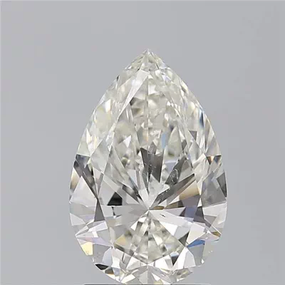 2.20ct J SI2 Very Good Cut Pear Diamond