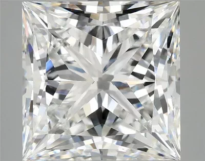 7.06ct E VVS2 Rare Carat Ideal Cut Princess Lab Grown Diamond
