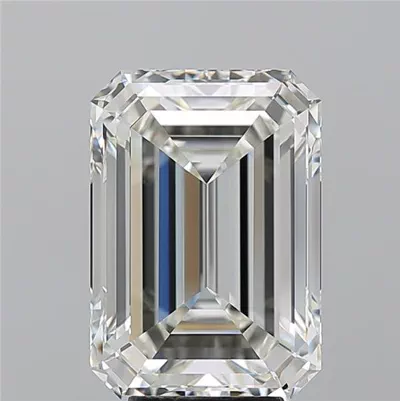 6.14ct I VVS1 Rare Carat Ideal Cut Emerald Diamond