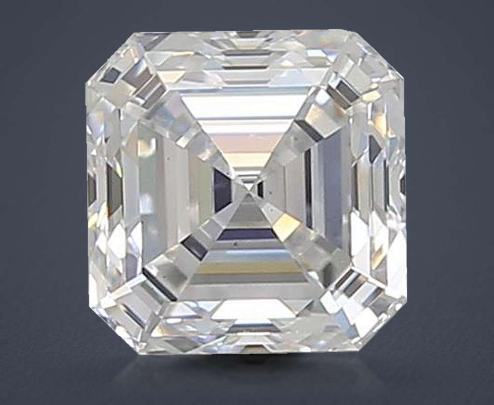 1.54ct D VS1 Very Good Cut Asscher Lab Grown Diamond
