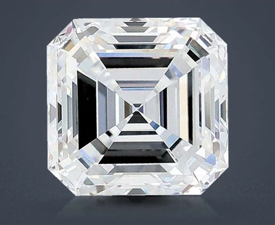 3.05ct D VS1 Excellent Cut Asscher Lab Grown Diamond