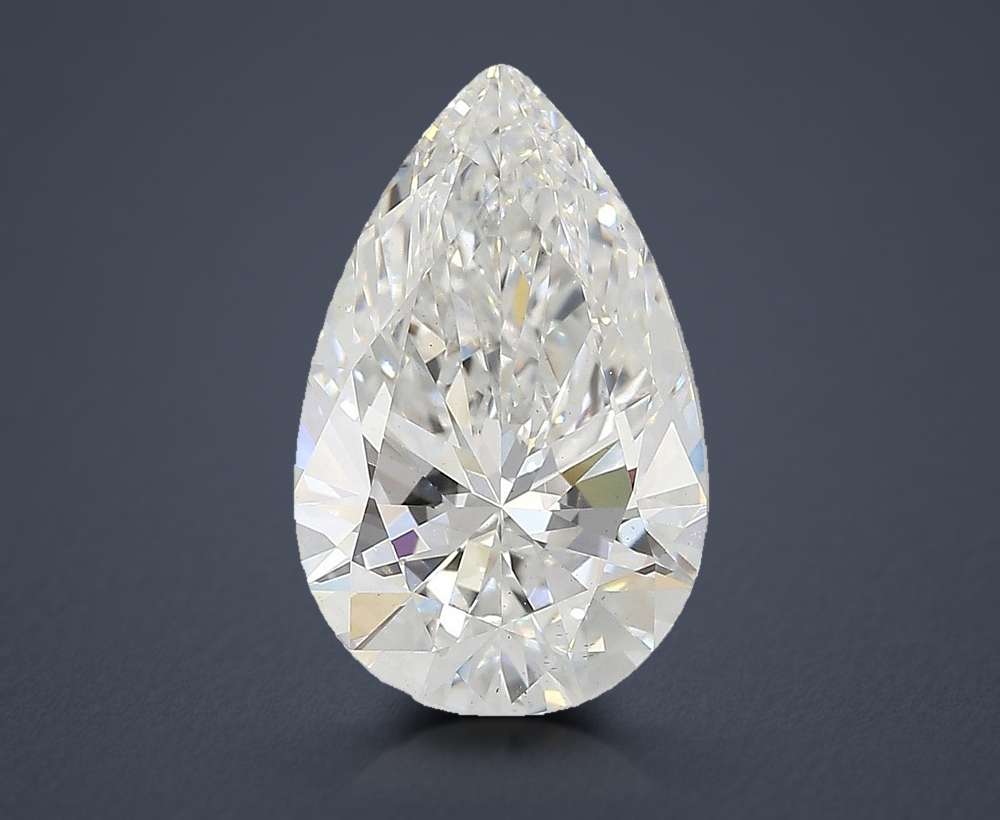 4.07ct E VS2 Rare Carat Ideal Cut Pear Lab Grown Diamond