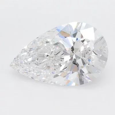 1.08ct D VVS1 Rare Carat Ideal Cut Pear Lab Grown Diamond