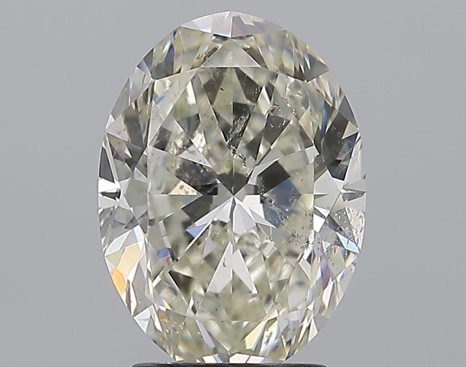 3.01ct H SI2 Rare Carat Ideal Cut Oval Diamond