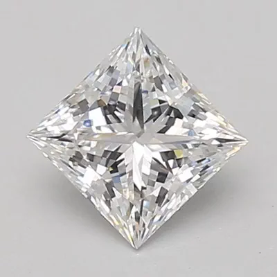 1.09ct D VVS2 Rare Carat Ideal Cut Princess Lab Grown Diamond