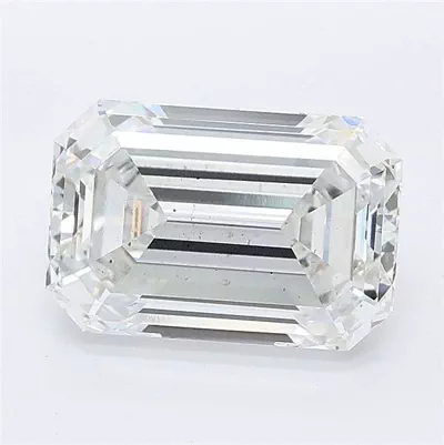 3.10ct E SI1 Excellent Cut Emerald Lab Grown Diamond