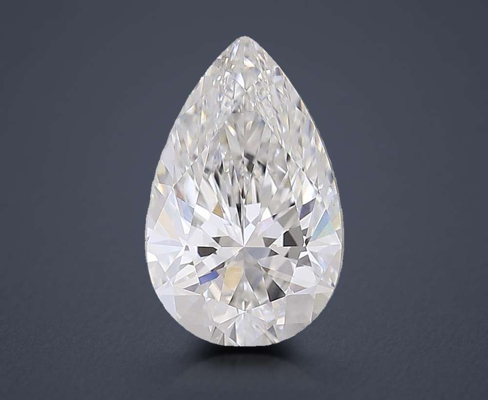 2.59ct F VVS2 Rare Carat Ideal Cut Pear Lab Grown Diamond
