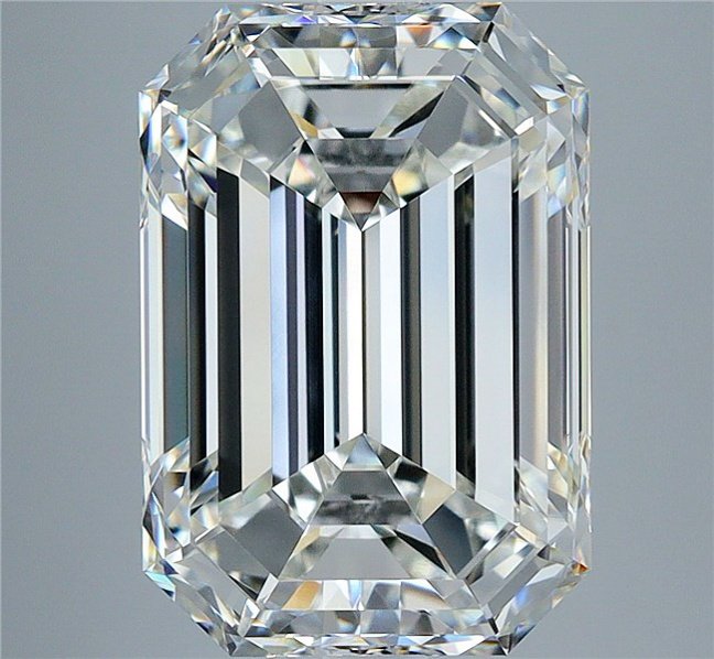 6.07ct H VS1 Rare Carat Ideal Cut Emerald Diamond