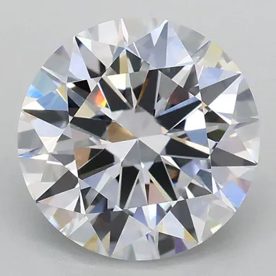 2.01ct D VVS2 Rare Carat Ideal Cut Round Lab Grown Diamond