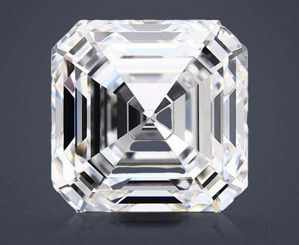 4.05ct D VS1 Rare Carat Ideal Cut Asscher Lab Grown Diamond
