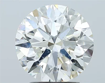 2.70ct I SI2 Rare Carat Ideal Cut Round Diamond