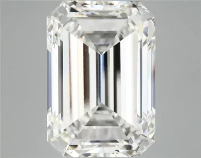 12.08ct F VVS2 Rare Carat Ideal Cut Emerald Lab Grown Diamond