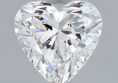 1.58ct F VS2 Rare Carat Ideal Cut Heart Lab Grown Diamond