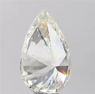 7.02ct I SI1 Rare Carat Ideal Cut Pear Diamond
