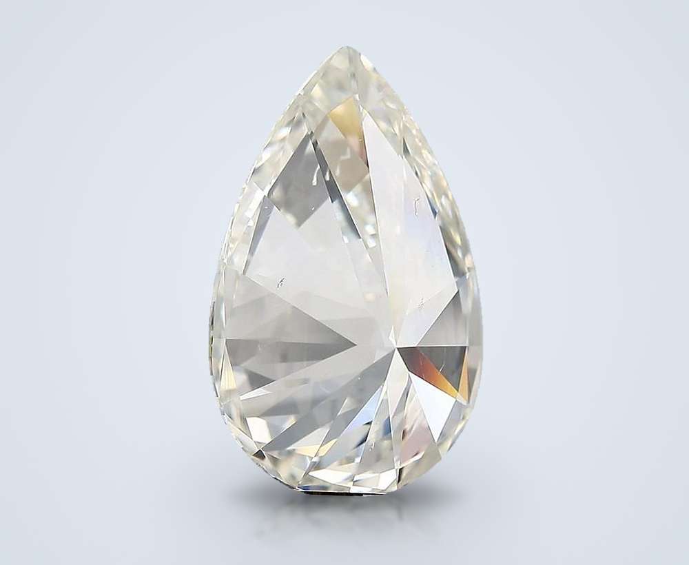 7.02ct I SI1 Rare Carat Ideal Cut Pear Diamond