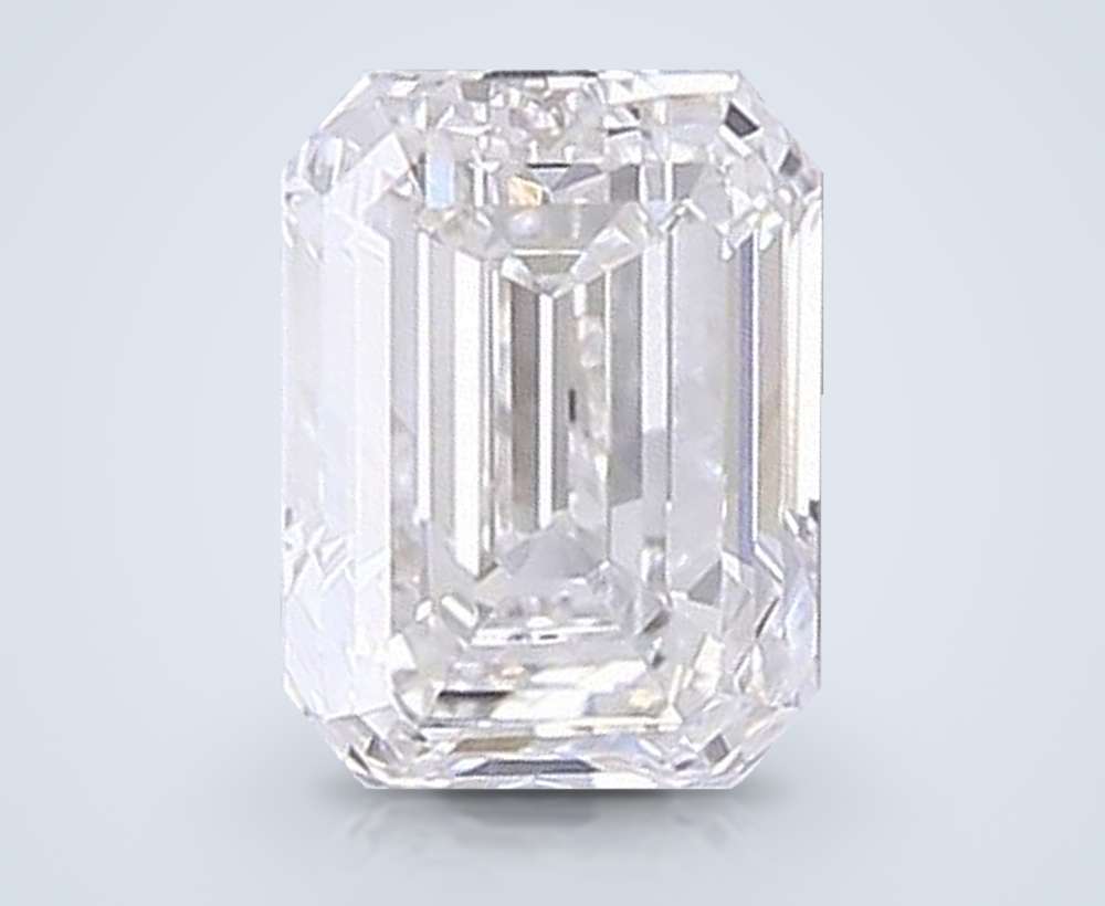 1.38ct E VVS1 Rare Carat Ideal Cut Emerald Lab Grown Diamond