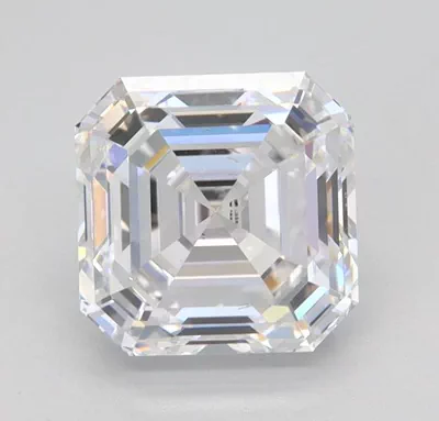 1.50ct D VS2 Rare Carat Ideal Cut Asscher Lab Grown Diamond