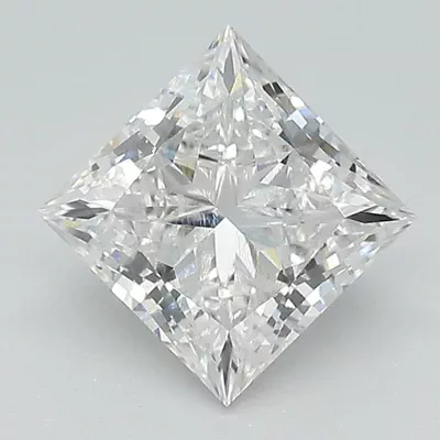 1.71ct F VS1 Rare Carat Ideal Cut Princess Lab Grown Diamond