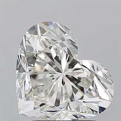3.04ct G VS1 Rare Carat Ideal Cut Heart Diamond