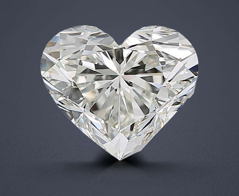 3.04ct G VS1 Rare Carat Ideal Cut Heart Diamond