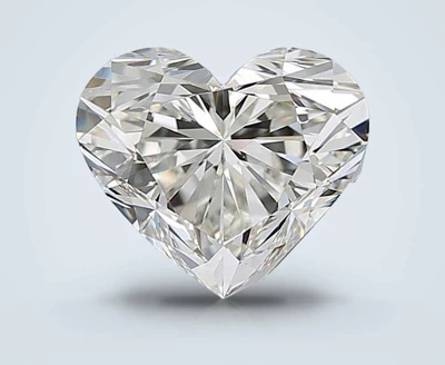 3.04ct G VS1 Rare Carat Ideal Cut Heart Diamond