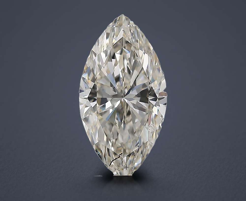 3.01ct H SI2 Rare Carat Ideal Cut Marquise Diamond