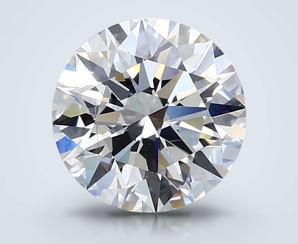 2.01ct E VS2 Rare Carat Ideal Cut Round Lab Grown Diamond