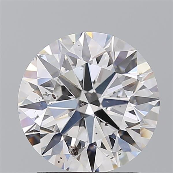 2.01ct D SI2 Rare Carat Ideal Cut Round Diamond