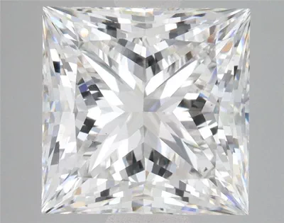 5.07ct F VS1 Rare Carat Ideal Cut Princess Lab Grown Diamond