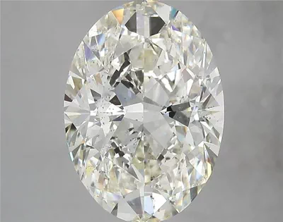 5.02ct J SI1 Rare Carat Ideal Cut Oval Diamond