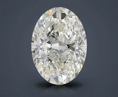 5.02ct J SI1 Rare Carat Ideal Cut Oval Diamond
