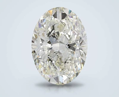 5.02ct J SI1 Rare Carat Ideal Cut Oval Diamond