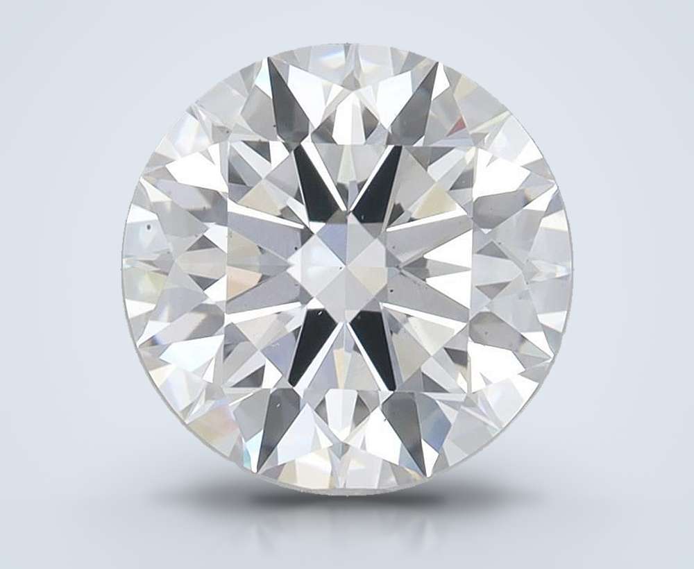 3.09ct E SI1 Rare Carat Ideal Cut Round Lab Grown Diamond