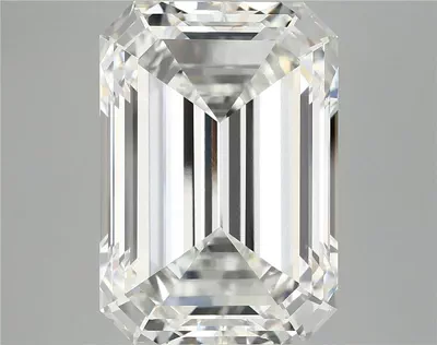 12.28ct F VVS2 Rare Carat Ideal Cut Emerald Lab Grown Diamond