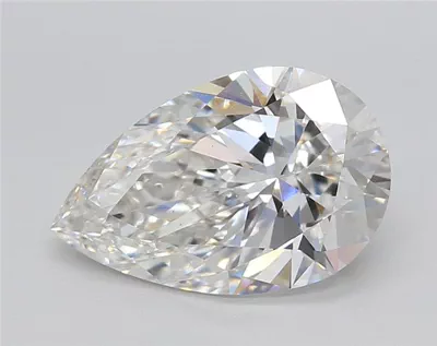 3.01ct F VS1 Rare Carat Ideal Cut Pear Lab Grown Diamond