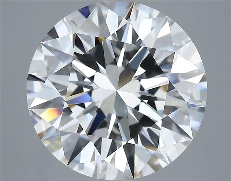 5.03ct E VVS2 Rare Carat Ideal Cut Round Diamond