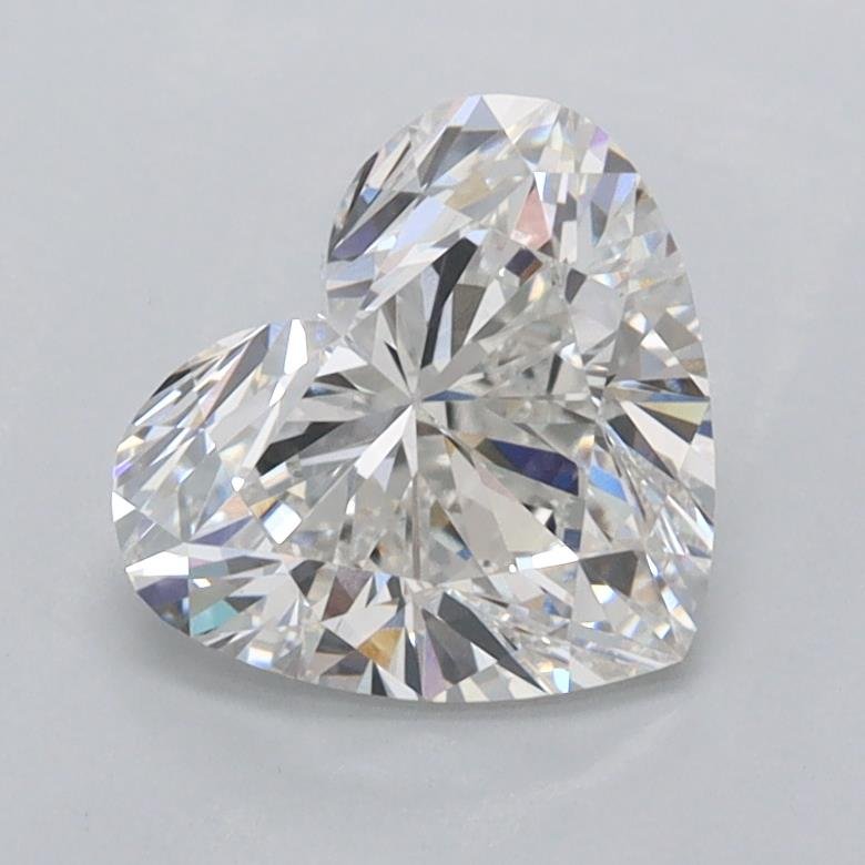 1.51ct F VVS2 Rare Carat Ideal Cut Heart Lab Grown Diamond