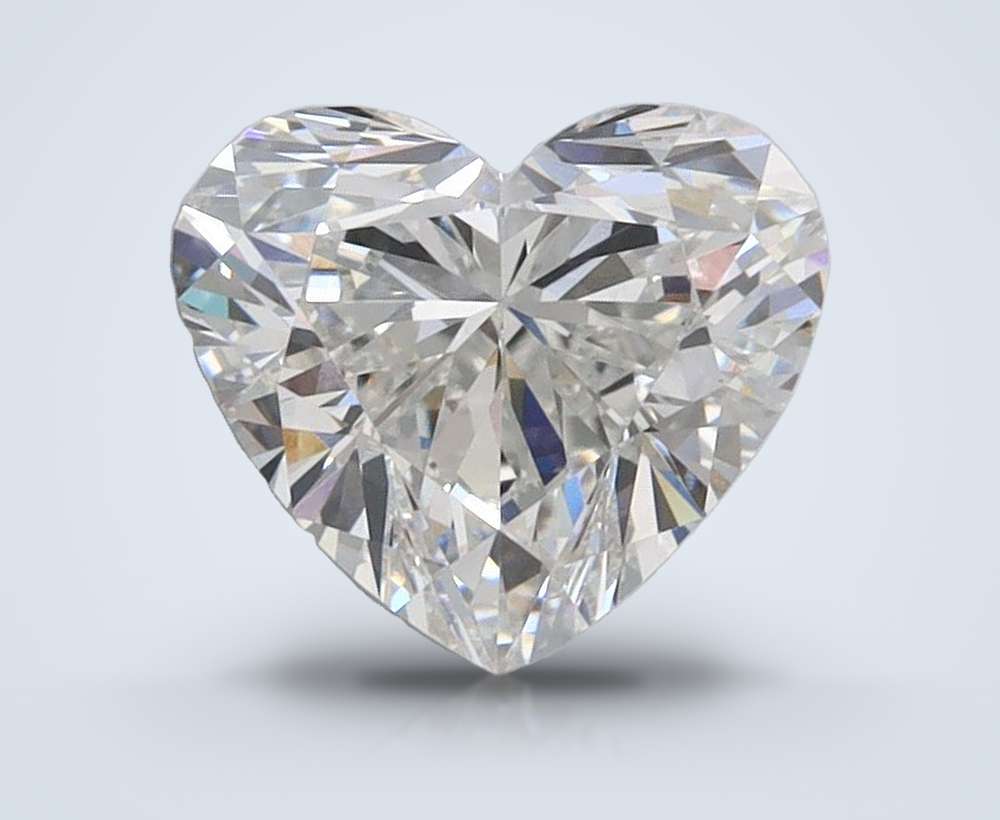 1.51ct F VVS2 Rare Carat Ideal Cut Heart Lab Grown Diamond