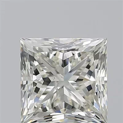 2.21ct K SI2 Rare Carat Ideal Cut Princess Diamond