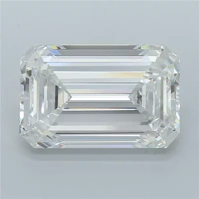 8.19ct E VVS2 Rare Carat Ideal Cut Emerald Lab Grown Diamond