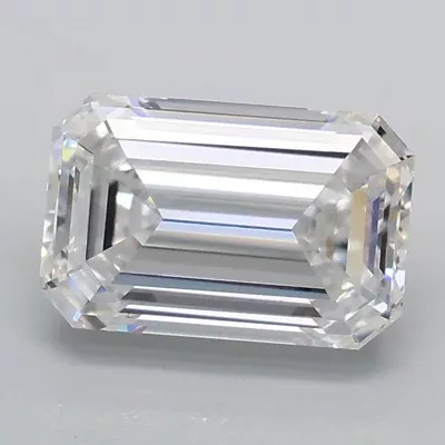1.09ct D VVS2 Rare Carat Ideal Cut Emerald Lab Grown Diamond