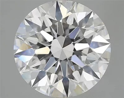 5.16ct D VVS2 Rare Carat Ideal Cut Round Diamond