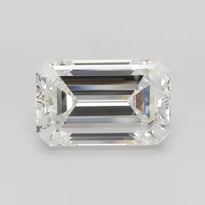 7.31ct F VS1 Very Good Cut Emerald Lab Grown Diamond