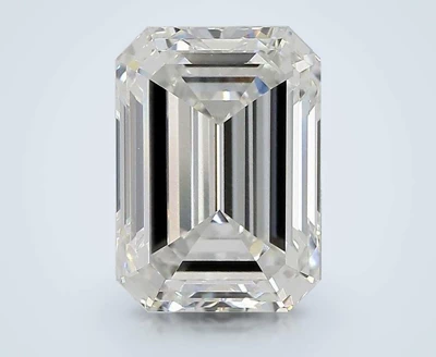 4.67ct F VVS2 Rare Carat Ideal Cut Emerald Lab Grown Diamond