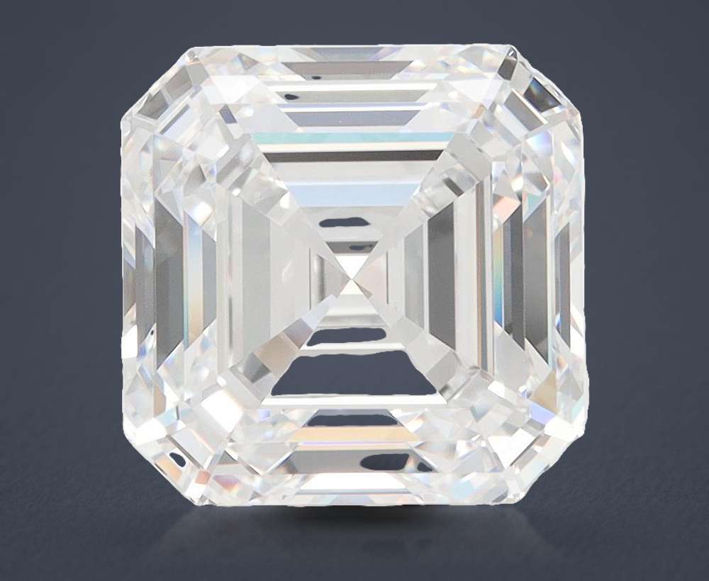 5.77ct D VVS1 Rare Carat Ideal Cut Asscher Lab Grown Diamond