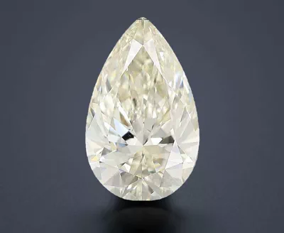 3.31ct K SI1 Rare Carat Ideal Cut Pear Diamond