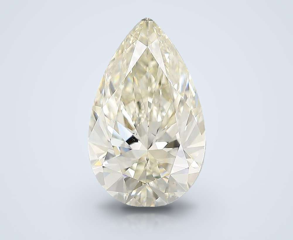 3.31ct K SI1 Rare Carat Ideal Cut Pear Diamond