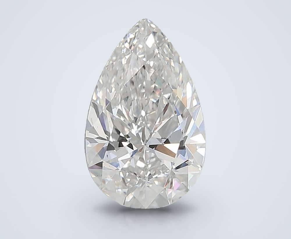 2.03ct F VS1 Rare Carat Ideal Cut Pear Lab Grown Diamond