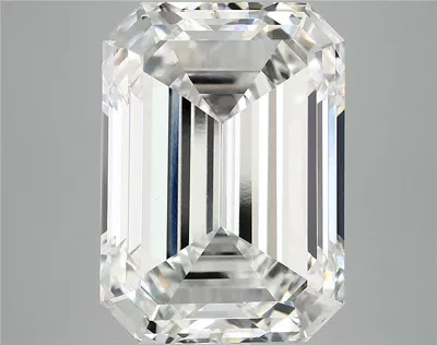 12.12ct F VVS2 Rare Carat Ideal Cut Emerald Lab Grown Diamond
