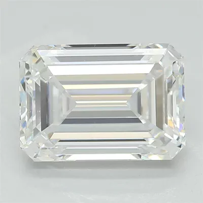 1.59ct D VS2 Rare Carat Ideal Cut Emerald Lab Grown Diamond